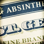 St. George Absinthe Vert label (detail), photo © 2015 Douglas M. Ford. All rights reserved.