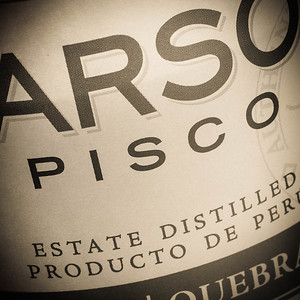 BarSol Pisco label (detail), photo © 2016 Douglas M. Ford. All rights reserved.