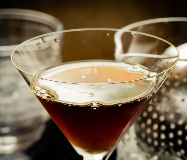 Black Manhattan cocktail (detail), photo © 2013 Douglas M. Ford. All rights reserved.